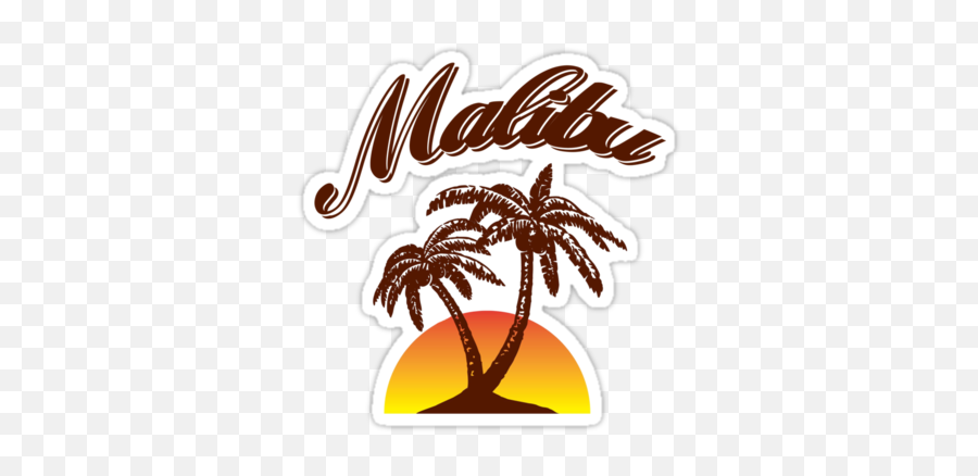 Rum Decals - Malibu Rum Png,Malibu Rum Logo