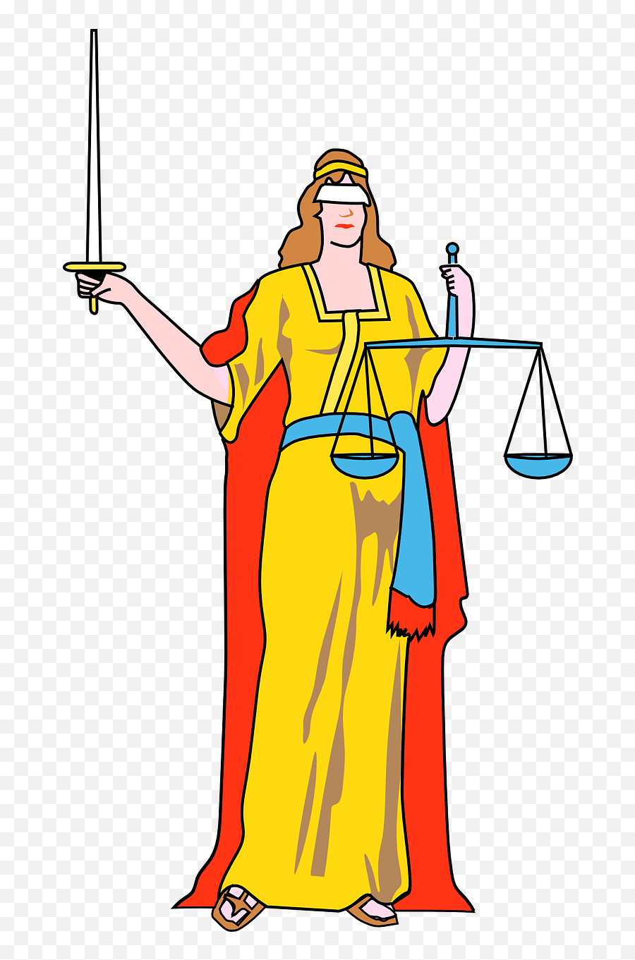 Download Scale Clipart Lady Justice Png