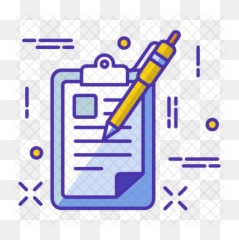 Paper Icon Of Colored Outline Style Png