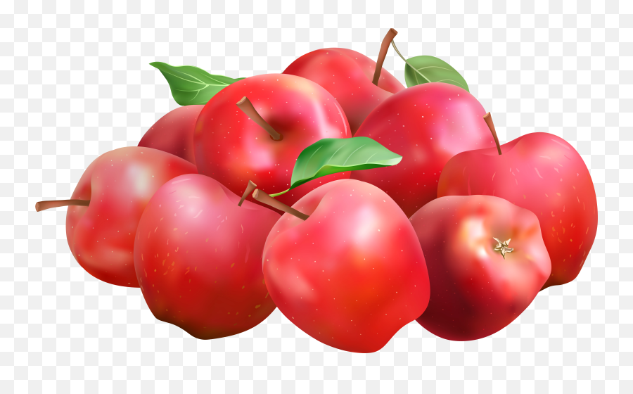 Red Apples Png Clip Art Image - Apples Png,Apples Transparent Background