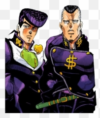 Download Transparent Josuke - Cartoon Full Size Png Image Josuke And Okuyasu Transparent,Josuke Png