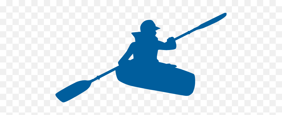 Kayak Blue Clipart Transparent Png - Kayaking Clipart Png,Kayak Png