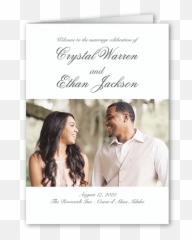 Minimal Script 5x7 Folded Wedding Program By Yours Truly - Event Png,Shutterfly Png