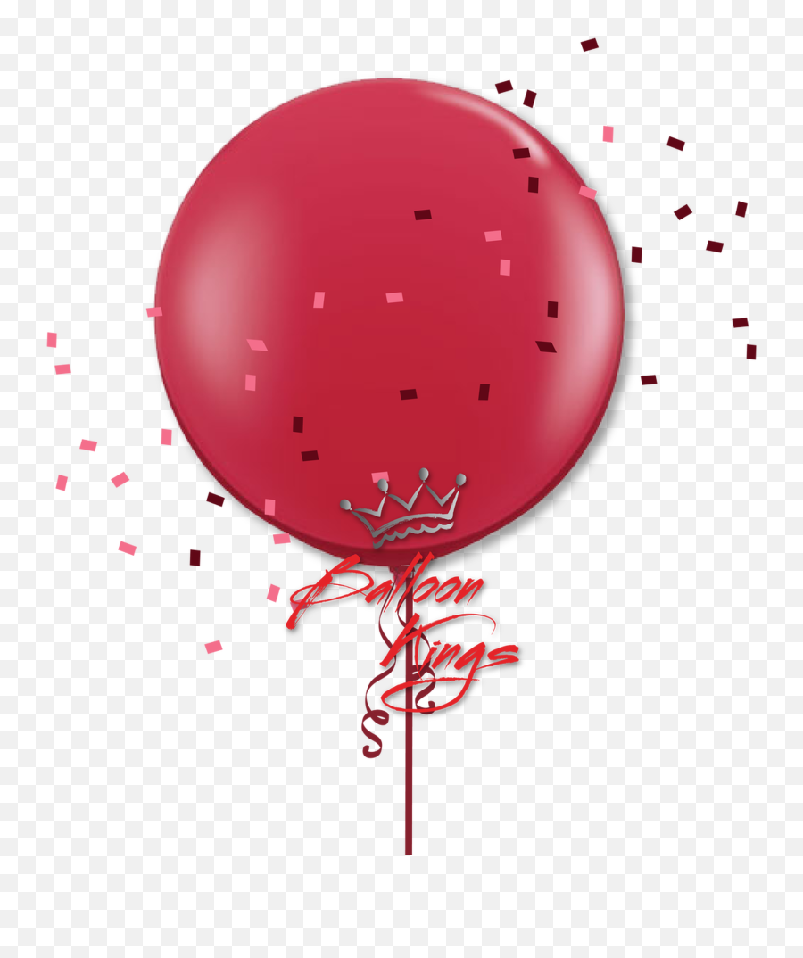 24in Jewel Ruby Red - Portable Network Graphics Png,Red Balloon Transparent