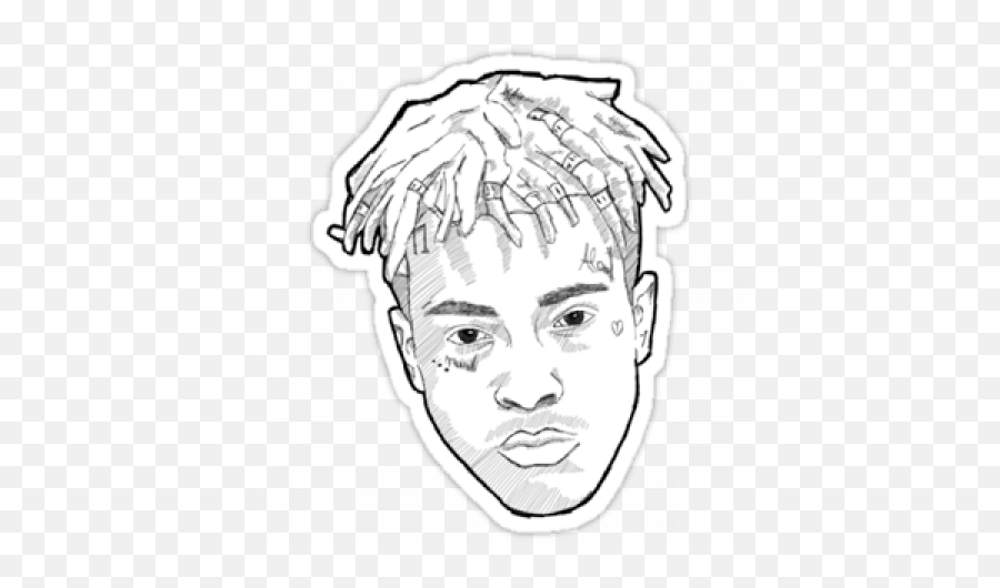 Download Xxxtentacion Cartoon Black And White Png Image With - Xxxtentacion Black And White Png,Xxxtentacion Transparent