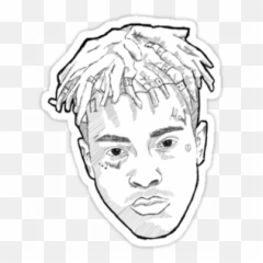 Download Xxxtentacion Cartoon Black And White Png Image With - Png