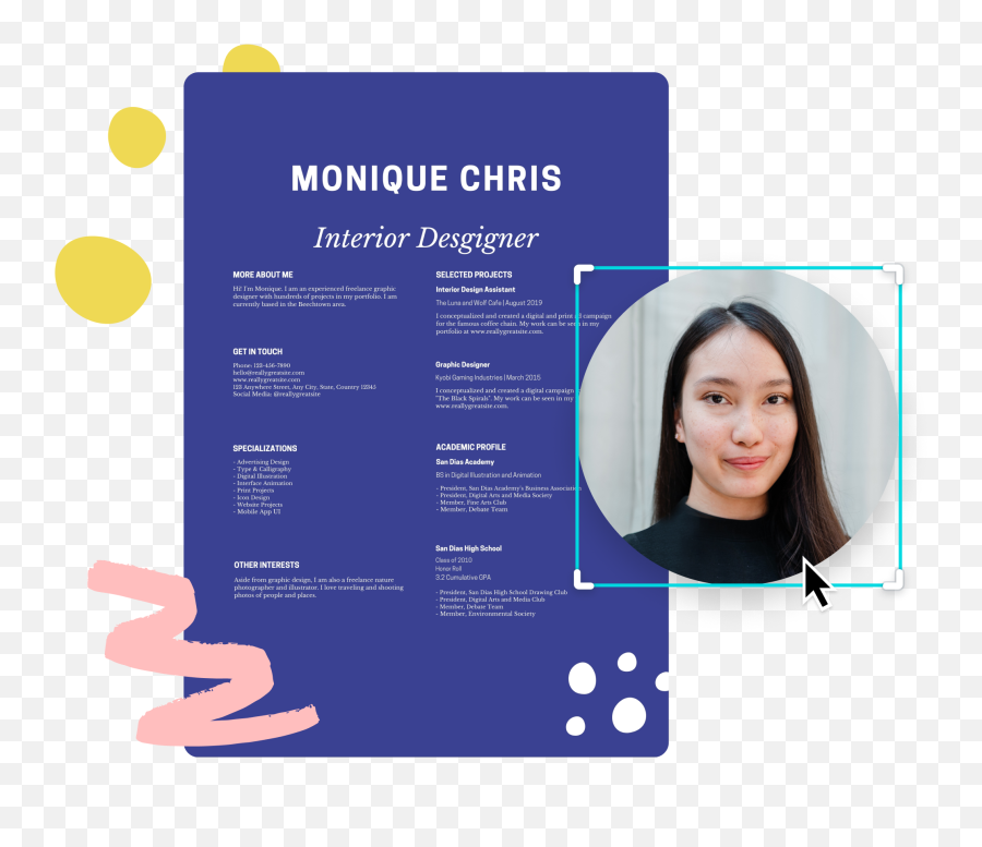 Create Professional Resumes In Minutes Canva - Vertical Png,Icon Design Illustrator