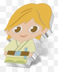 Luke Skywalker - CHIBI COIN COLLECTION STAR WARS SERIES 2021 oz Pure Silver Proof Coin Niue NZ Mint Fictional Character png