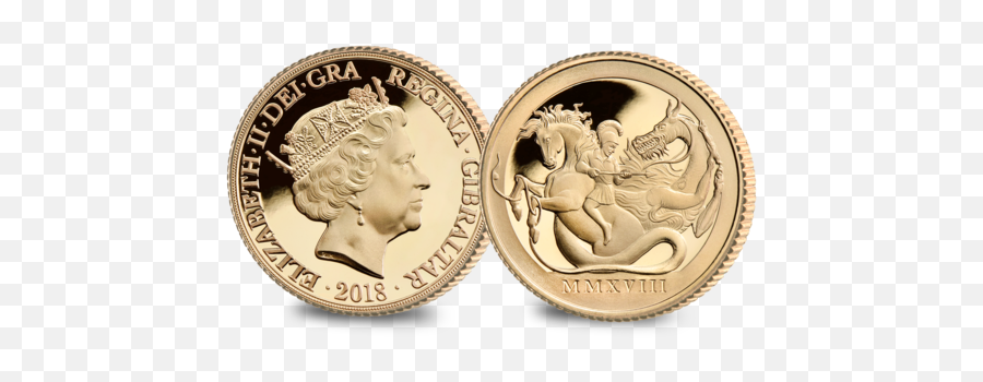 The Saint George U0026 Dragon Quarter Sovereign 2018 Coin - Artifact Png,St George Icon Dragon