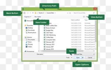 Opening Files Microsoft Excel Training Connection - Vertical png