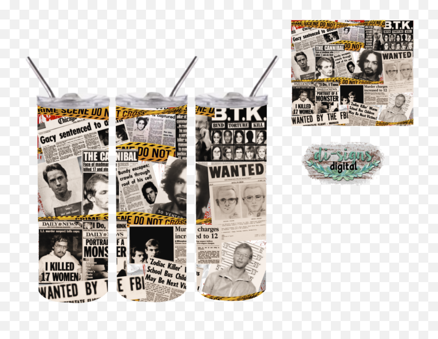 Serial Killer Digital Image For Skinny Tumblers Sublimation - Language Png,Bundy An American Icon Movie