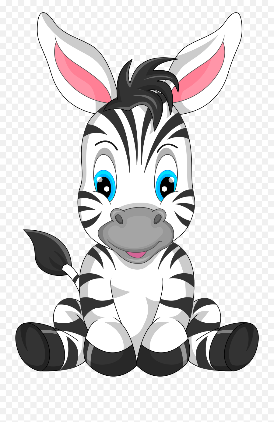 Zebra Clipart Png - Zebra Cartoon Png,Zebra Logo Png