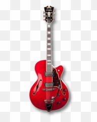 Dangelico Archtop - bigsby CHERRY DAEX175CH US14080902 Red Angelico Guitars png