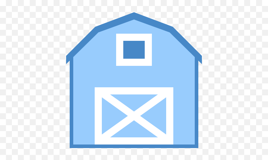 Farm Icon In Blue Ui Style - Blue Email Vector Icon Png,Barn Icon