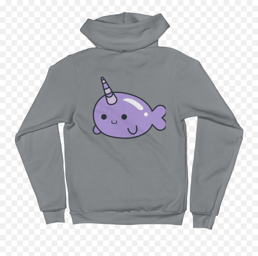 Unisex Cute Narwhal Icon Zip Hoodie U2014 Megan Yiu Illustration Png Sweatshirts