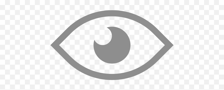 View Icon Png 8 Image - Eye Visible Grey Icon Png,Visualize Icon
