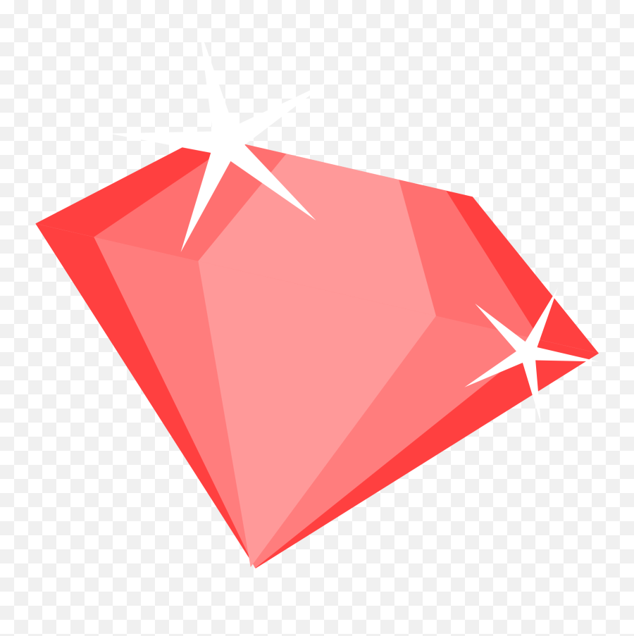 Clipart Diamond Ruby - Diamond Icon No Background Png,Ruby Png