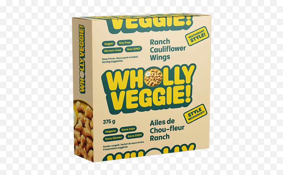 Wholly Veggie Plant Based Patties Pizzas Snacks And Meals - Wholly Veggie Wholly Veggie Ranch Cauliflower Wings Png,Icon Meals Protein Popcorn