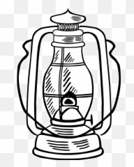 Free Clipart Hurricane Lamp Geraldg - Lantern Drawing With Colour png