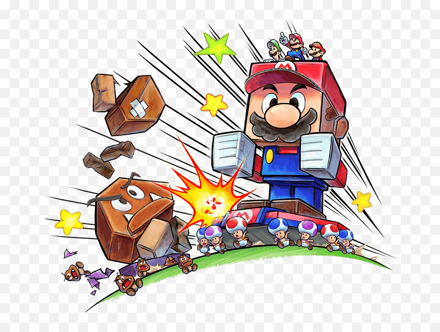 Mario Luigi Paper Jam - Mario Luigi Paper Jam Png,Mario And Luigi Transparent