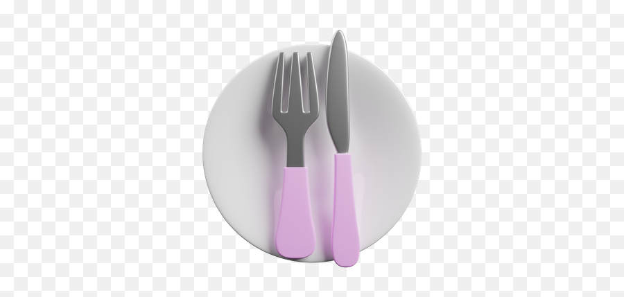 Spoon 3d Illustrations Designs Images Vectors Hd Graphics - Serving Platters Png,Hand Drawn Fork And Knife Icon