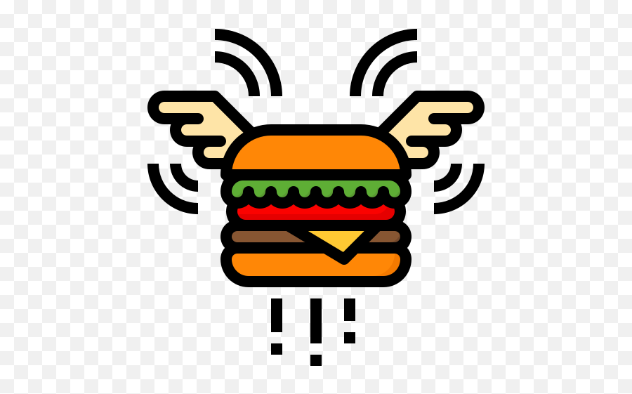 Hamburger Icon From Food Delivery Pack Style - Lineal Color Happy Png,Cheeseburger Icon