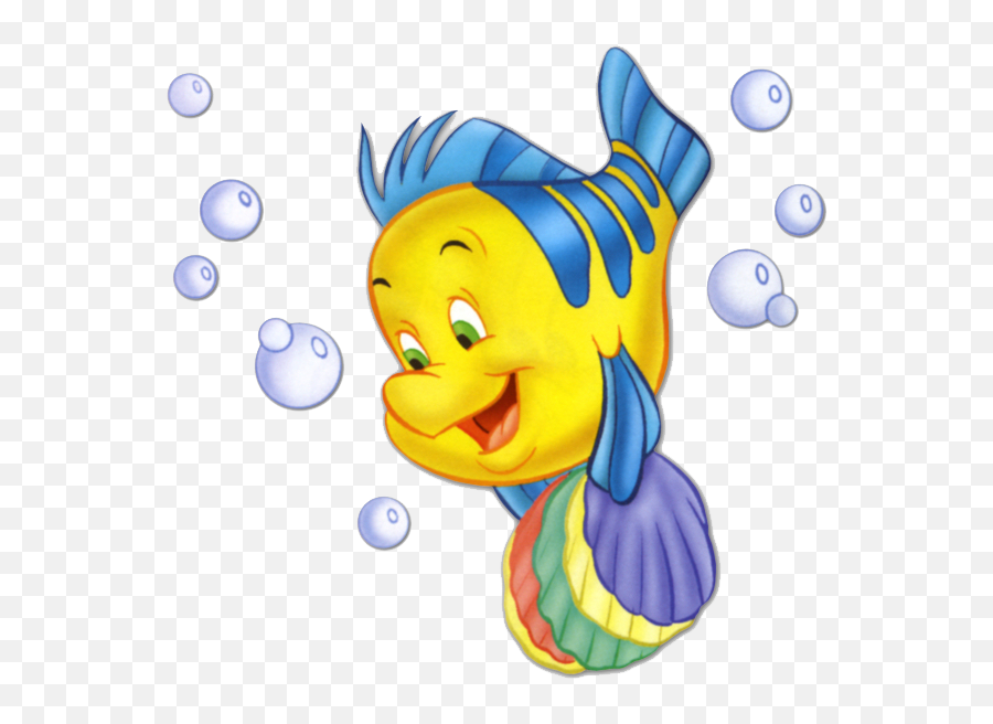 Fish Clipart Little Mermaid Transparent - Little Mermaid Character Png,Flounder Png