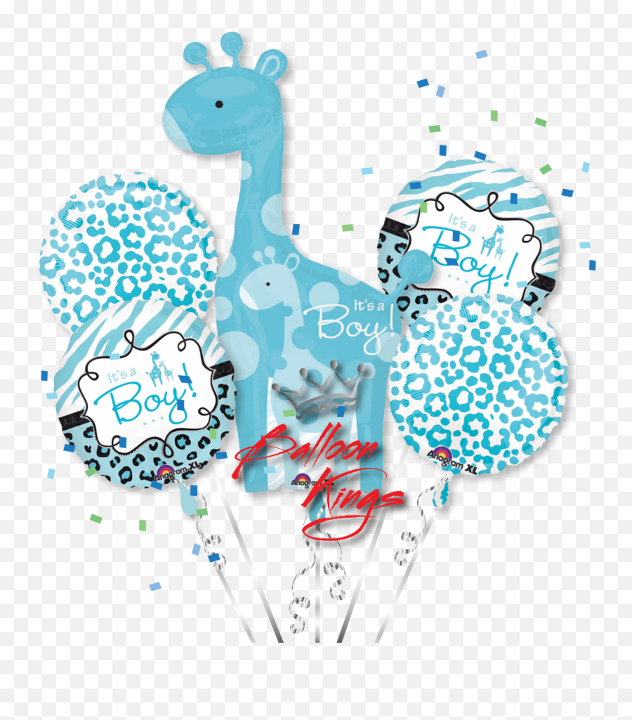 Download Hd Its A Boy Giraffe Bouquet - Its A Boy Balloon Clipart Hd Transparent Png,Its A Boy Png