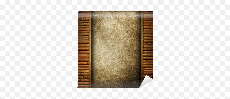 Bamboo Frame Wall Mural Pixers - Plywood Png,Bamboo Frame Png
