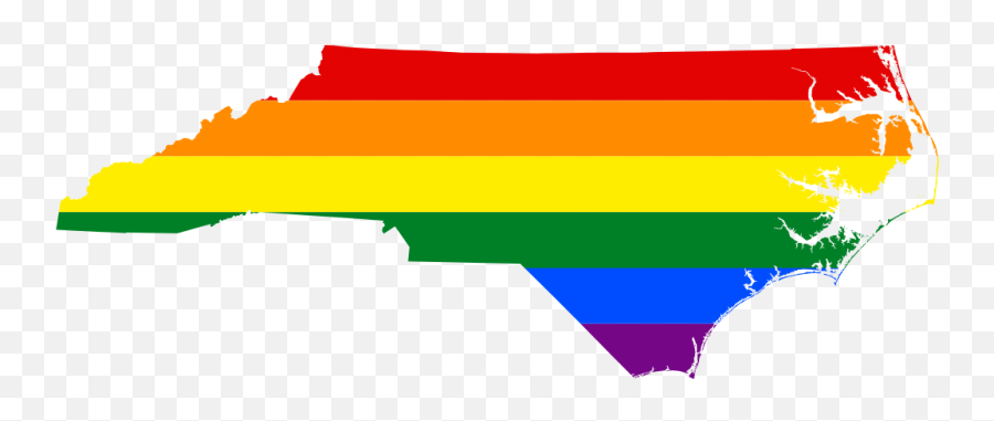 Filelgbt Flag Map Of North Carolinasvg - Wikipedia North Carolina Lgbt Png,Gay Pride Flag Png