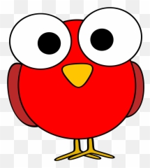 Pink Eyes Clipart Bloodshot - Big Bird png