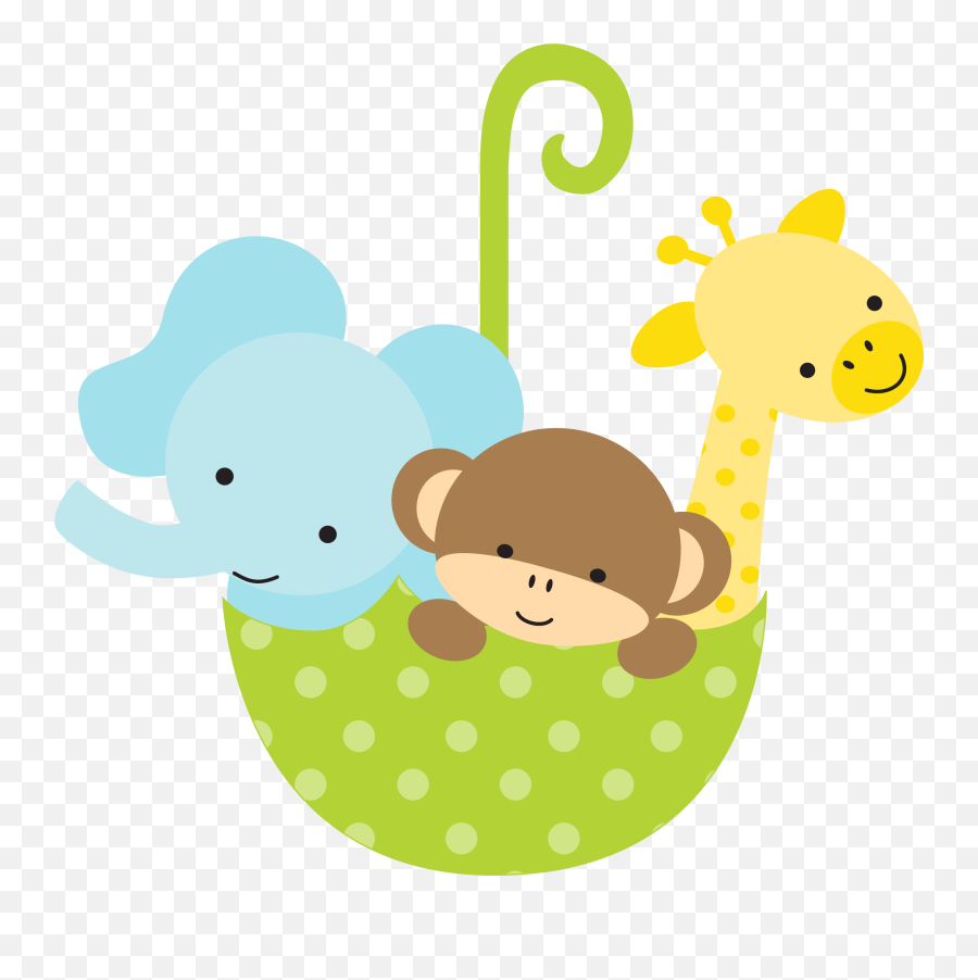 Baby Shower Animal Clipart Png Cartoon