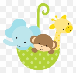 Baby Shower Animal Clipart Png Cartoon