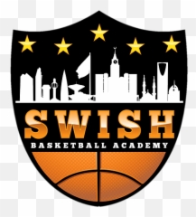 Black Swish Jersey With Orange Lettering - Swish Basketball Jeddah Png,Swish Png