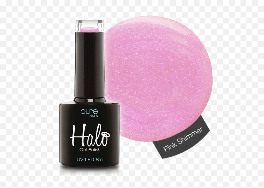 Halo Gel Polish 8ml Pink Shimmer Png