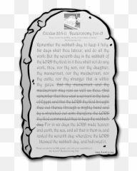 Download Free Png Roman Numerals Ten Commandmen - Dlpngcom Stone Tablet Clip Art,Roman Numerals Png