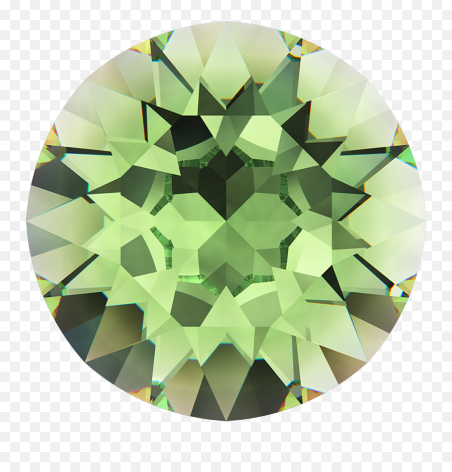 Swarovski Chatons 1028 Peridot Pp3 Harman - Round Black Diamond Stone Png,Peridot Png