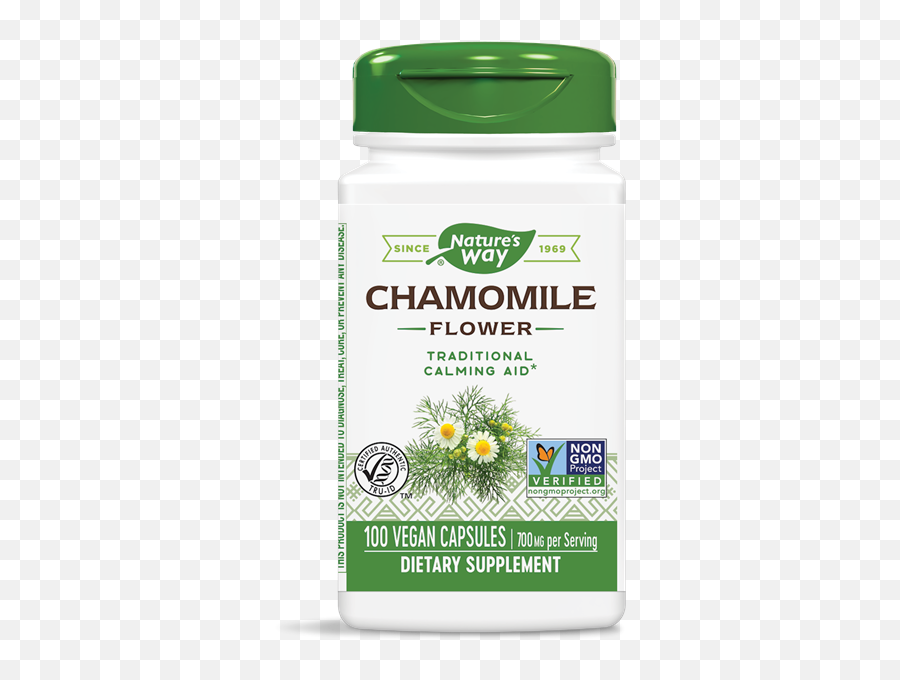 Chamomile Flowers 100 Caps - Natureu0027s Way Natures Way Eyebright Herb Png,Chamomile Png