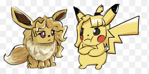 Lets Go Eevee Pikachu Png Reddit - Eevee And Pikachu Funny,Pokemon Pikachu Png