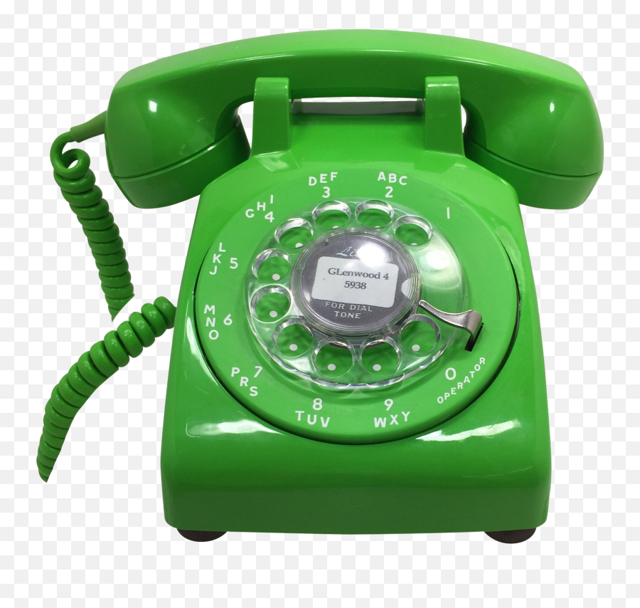 Lime Green S - Green Rotary Phone Png,Old Phone Png