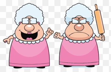 Cartoon Grandma Png Image - Cartoon Eat Grandma,Grandma Png