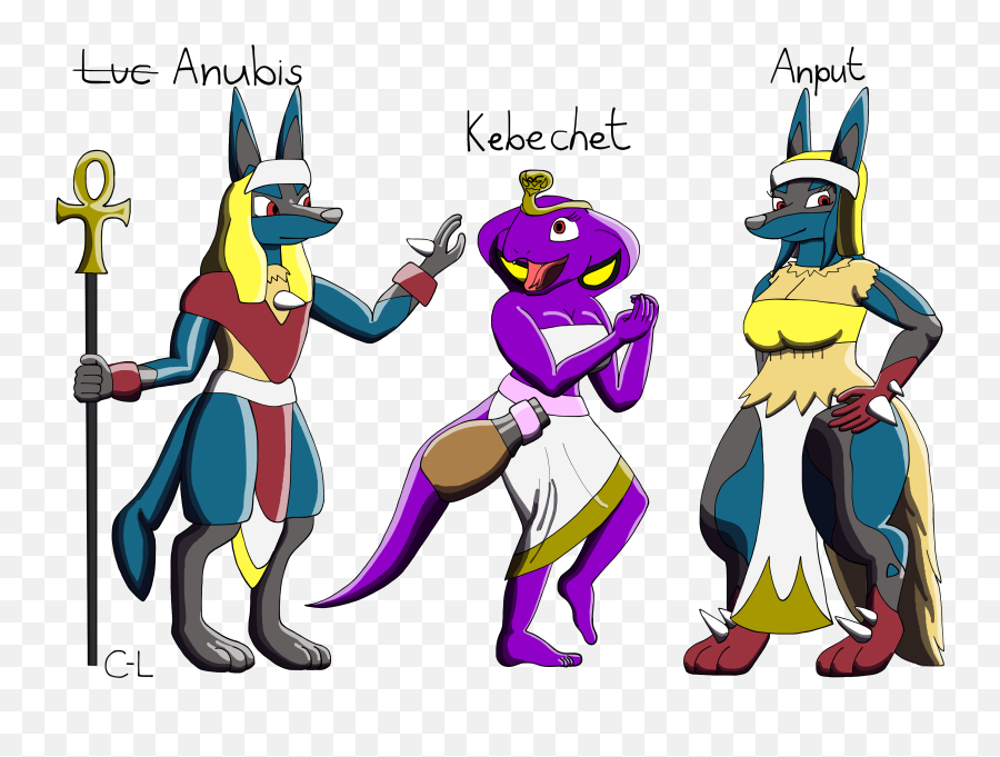 Kid Icaus Sequel Concept 2 By Cyborg - Lucario On Newgrounds Anubis Anput And Kebechet Png,Lucario Png