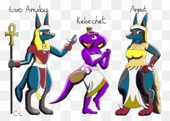 Kid Icaus Sequel Concept 2 By Cyborg - Lucario On Newgrounds Anubis Anput And Kebechet Png,Lucario Png
