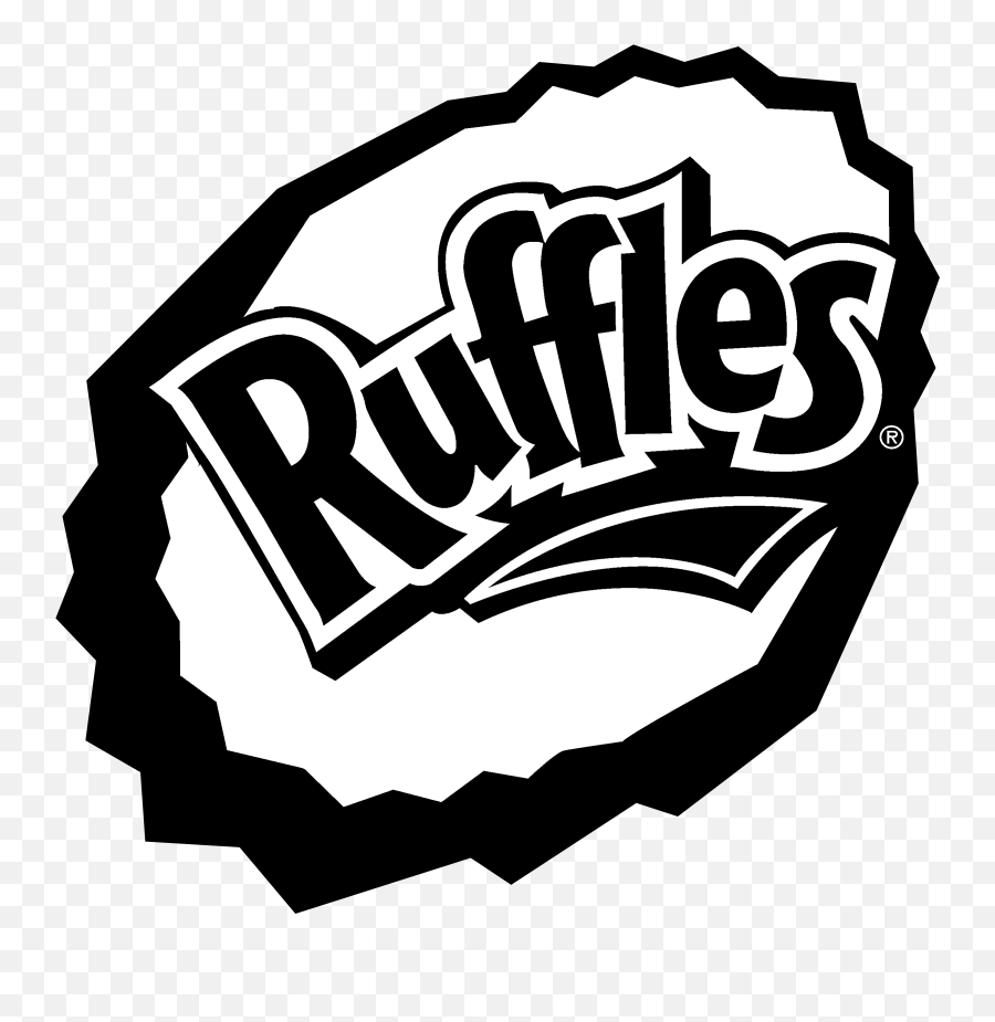 White - Ruffles Logo Black And White Png,Ruffles Png
