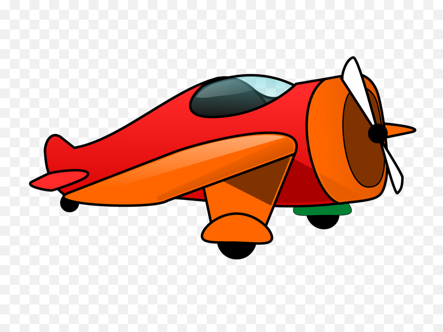 Cartoon Airplane Clipart - Airplane Clipart Png,Airplane Clipart Png