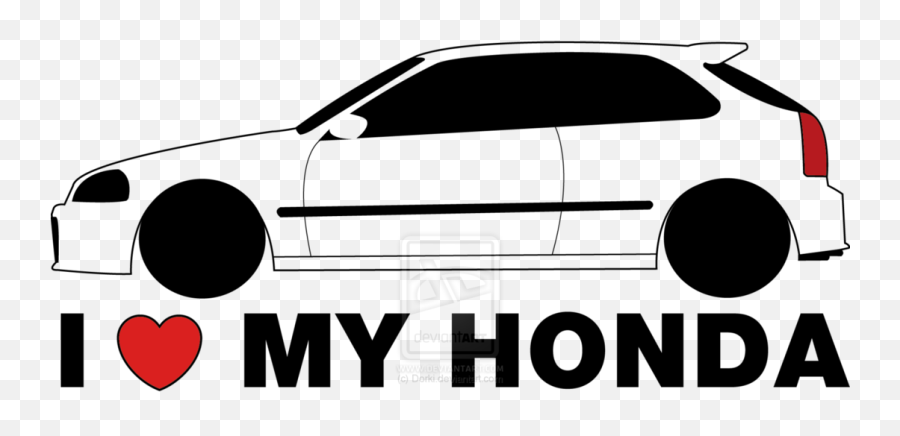 Download I Love My Honda Logo - Logo De Honda Civic Png,Honda Logo Vector