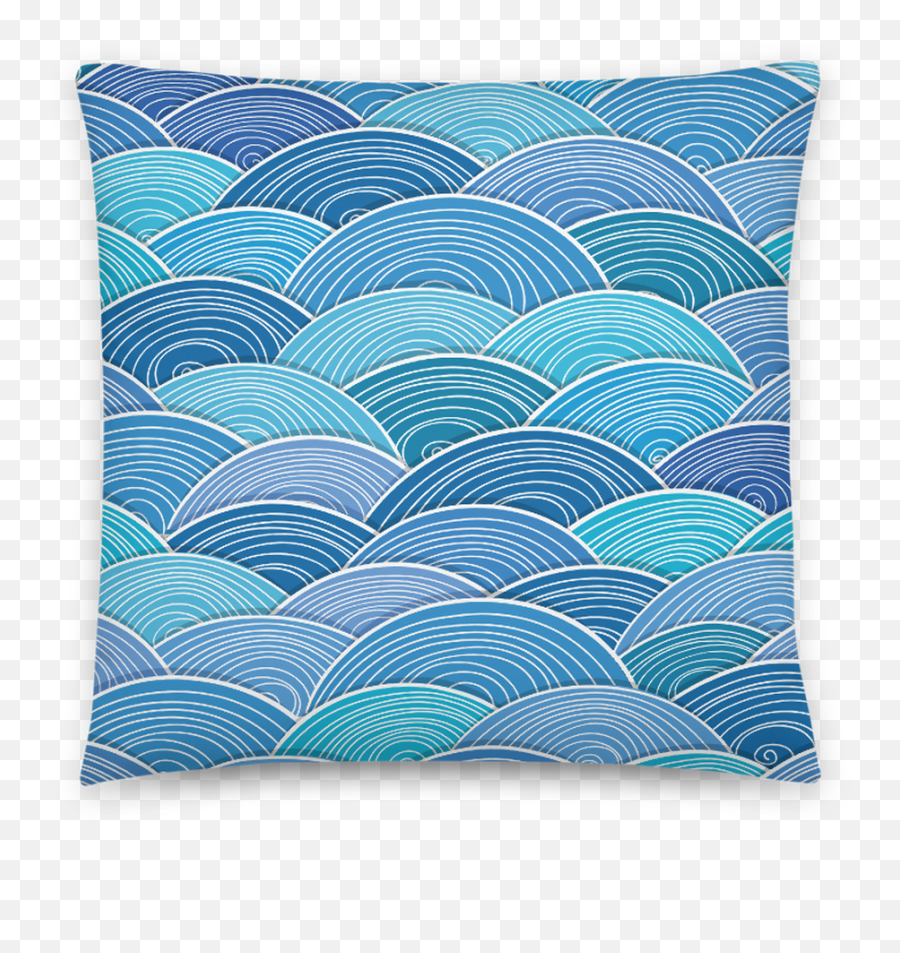 Blue Wave Square Pillow - Epic The Irish Emigration Museum Png,Blue Wave Png