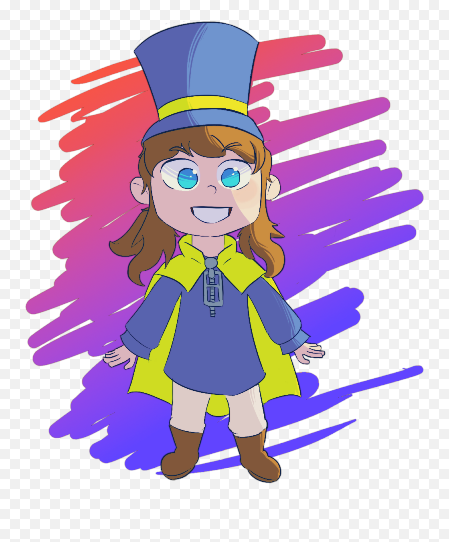 I Drew Hat Kid Clipart - Art A Hat In Time Kid Png,Hat Kid Png