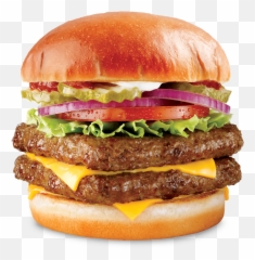 Hamburger Cheeseburger Wendys Burger - Hot And Juicy Png,Wendys Png