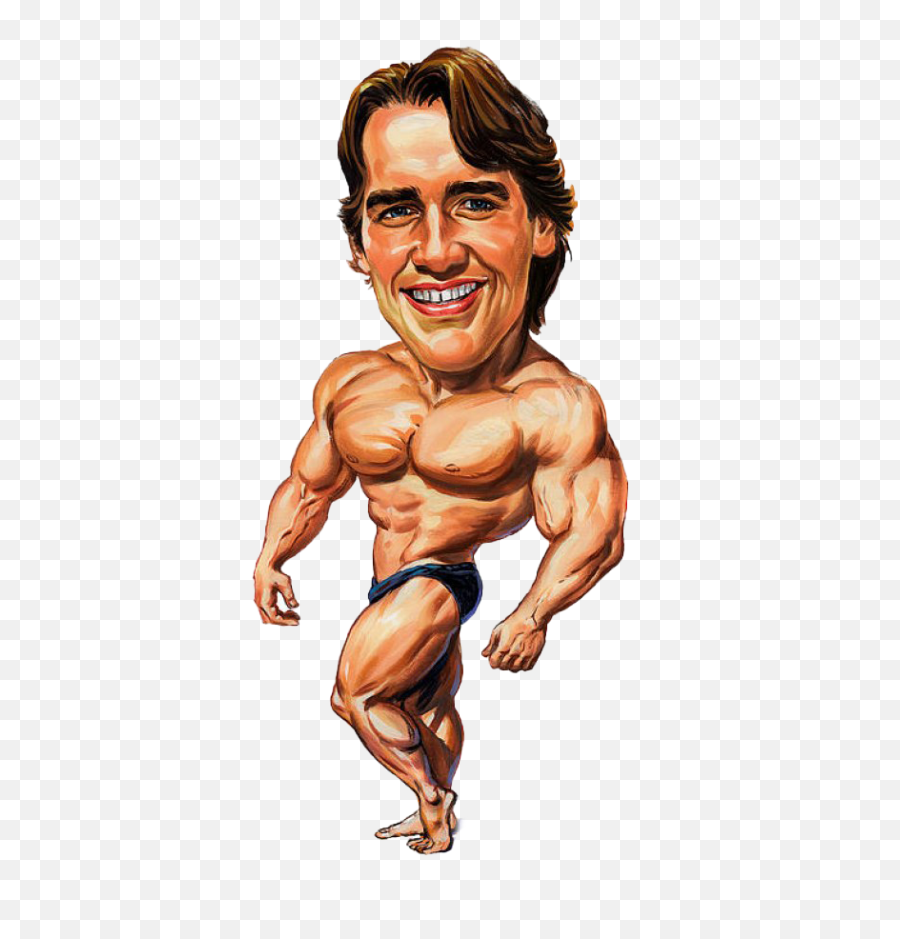 Arnold Schwarzenegger Bodybuilding - Body Builder Caricature Body Png,Arnold Schwarzenegger Png